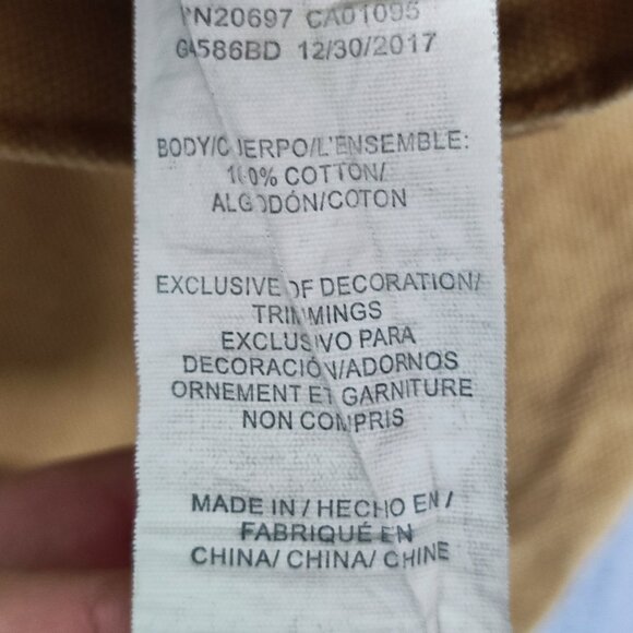 Dickies Carpenter pants men's sz W34/L31 desert brown colour heavy duties canvas - Picture 6 of 16